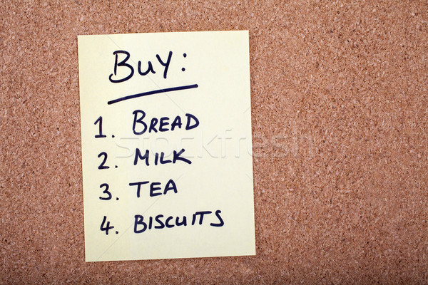 Shopping List Stock photo © chrisdorney