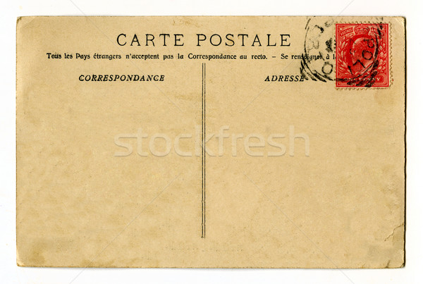Foto stock: Vintage · postal · fondo · viaje · escrito · carta
