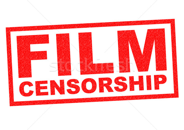 Film cenzura czerwony biały Internetu Zdjęcia stock © chrisdorney