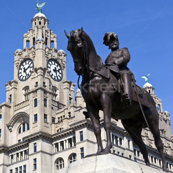 Rege Liverpool ficat constructii Anglia ceas Imagine de stoc © chrisdorney