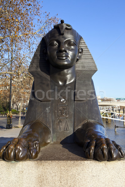 Sphinx on London Embankment Stock photo © chrisdorney