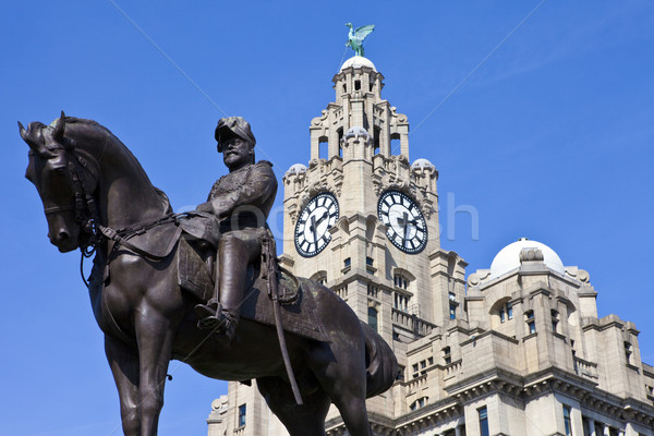 Rege Liverpool ficat constructii Anglia ceas Imagine de stoc © chrisdorney