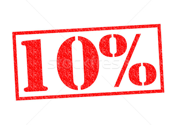 10% Rubber Stamp Stock photo © chrisdorney