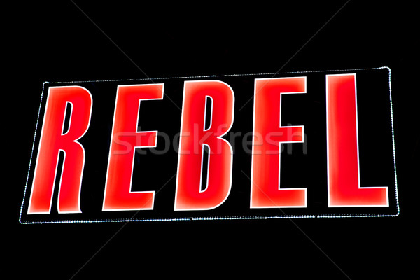 REBEL in Lights Stock photo © chrisdorney