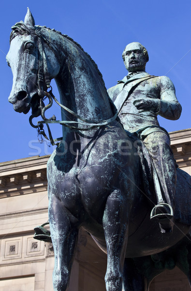 Stock photo: Prince Albert Statue Outside St. George's Hall in Liverpool