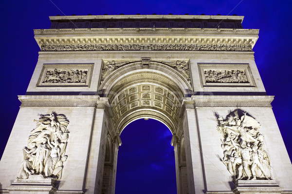 Foto stock: Arco · do · Triunfo · Paris · magnífico · França · luz · guerra