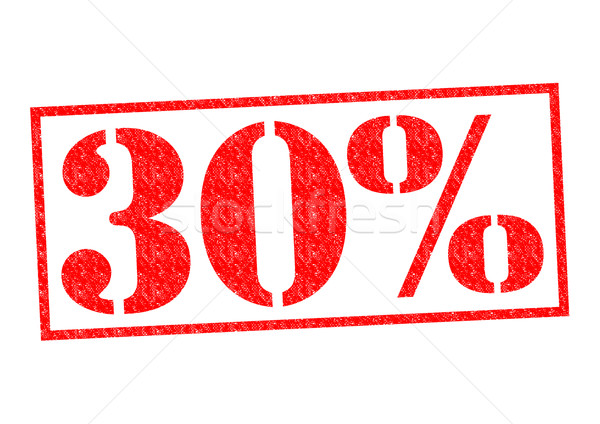 30% Rubber Stamp Stock photo © chrisdorney