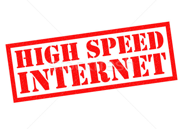 Mare viteza Internet roşu alb Calculatoare Imagine de stoc © chrisdorney
