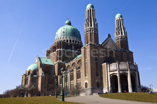 Basílica sagrado corazón Bruselas ciudad culto Foto stock © chrisdorney