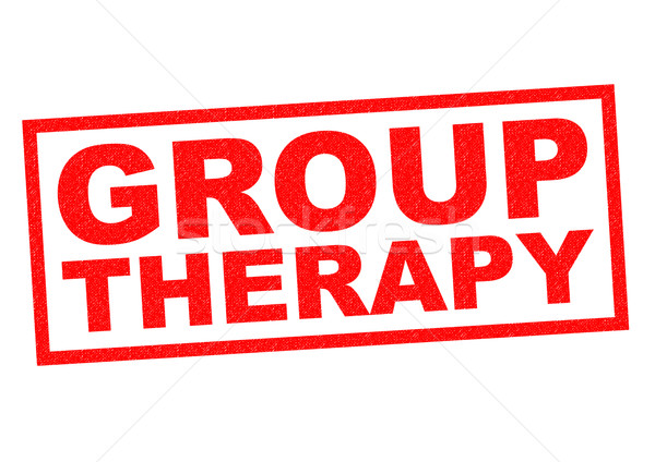 Gruppe Therapie rot weiß Gesundheit Stock foto © chrisdorney
