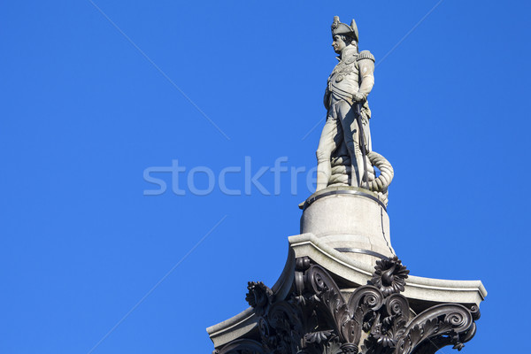 Admiral Horatio Nelson Statue on Nelsons Column Stock photo © chrisdorney