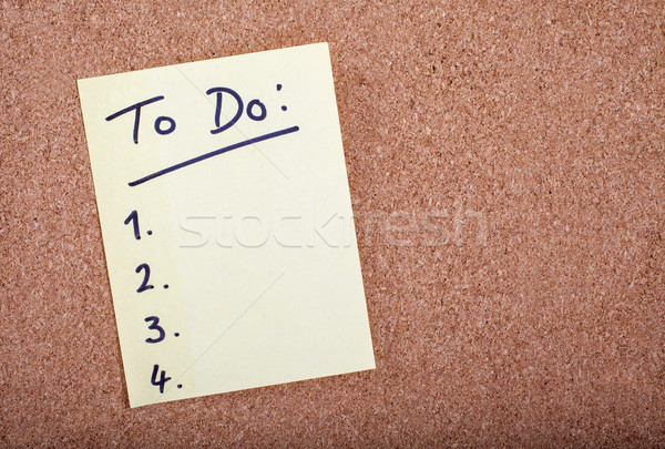 To Do List Stock photo © chrisdorney
