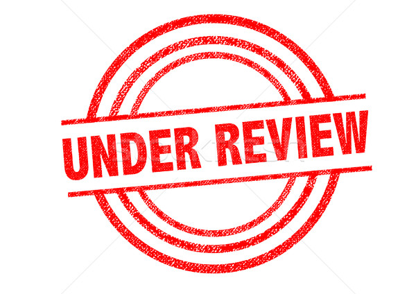 Stock photo: UNDER REVIEW Rubber Stamp