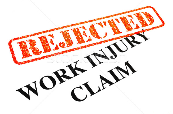 Stock photo: Work Injury Claim REJECTED