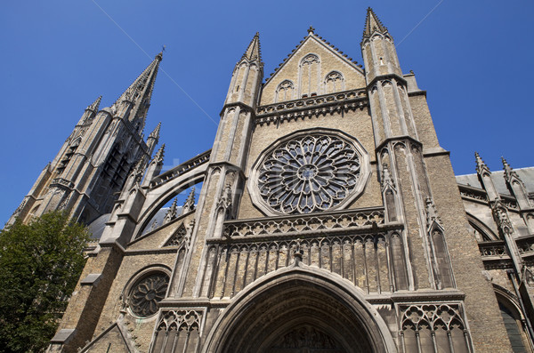 собора Бельгия впечатляющий крест окна Сток-фото © chrisdorney