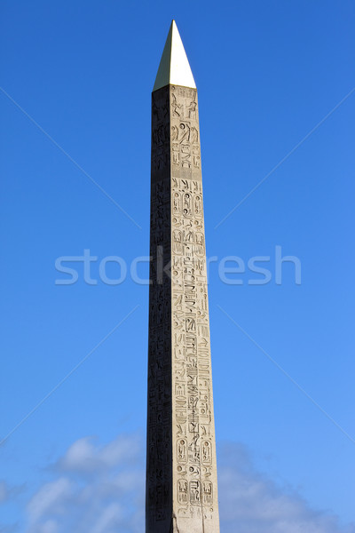 Obelisk in Place de la Concorde, Paris Stock photo © chrisdorney