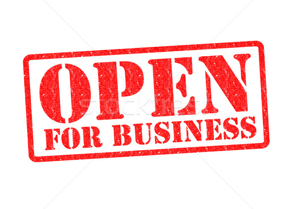 OPEN FOR BUSINESS Stock photo © chrisdorney