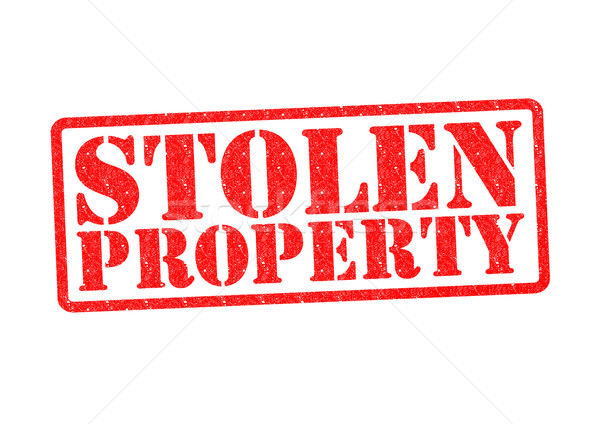 Skradziony nieruchomości biały prawnych gumy Zdjęcia stock © chrisdorney