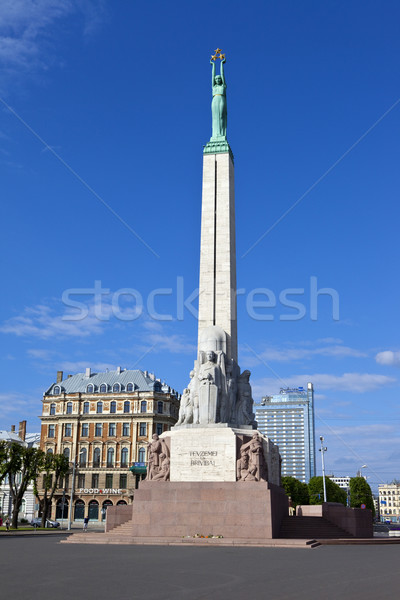 The Freedom Monument in Riga Stock photo © chrisdorney