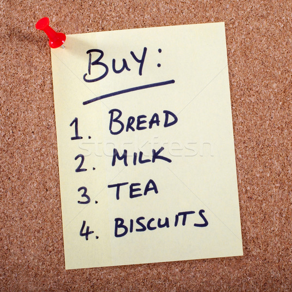 Shopping List Stock photo © chrisdorney