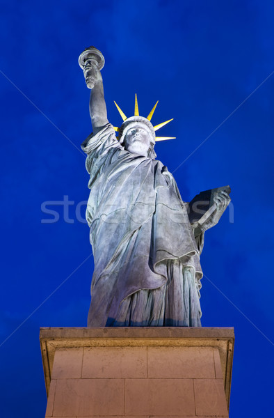 Replica of the Statue of Liberty in Paris Stock photo © chrisdorney