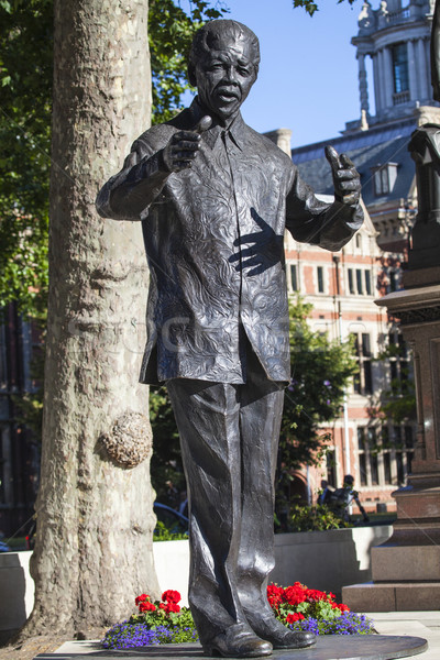 Nelson Mandela Statue in London Stock photo © chrisdorney