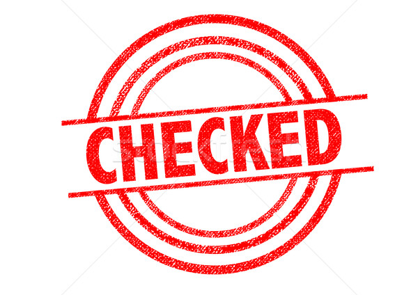 CHECKED Rubber Stamp Stock photo © chrisdorney