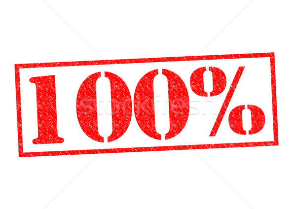 100% Rubber Stamp Stock photo © chrisdorney