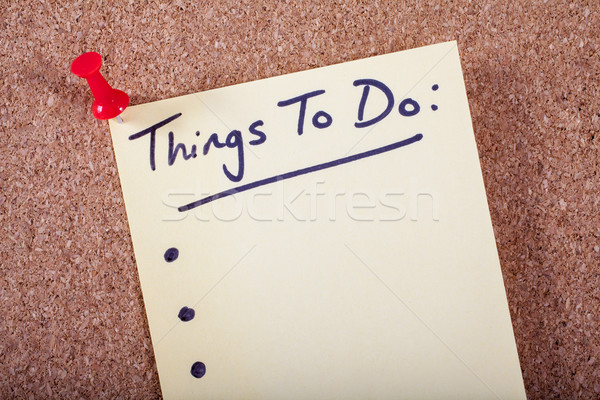 Things To Do List Stock photo © chrisdorney