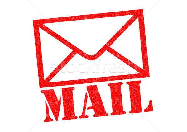 Poştă roşu alb afaceri comunicare Imagine de stoc © chrisdorney