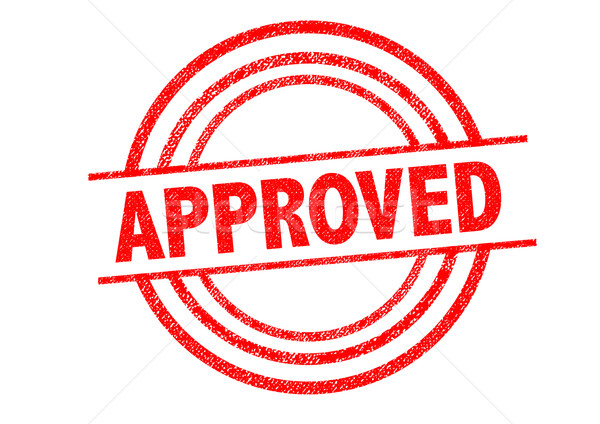 Stock photo: APPROVED Rubber Stamp