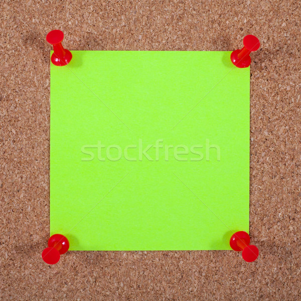 Blank Note Paper Pinned to a Noticeboard Stock photo © chrisdorney