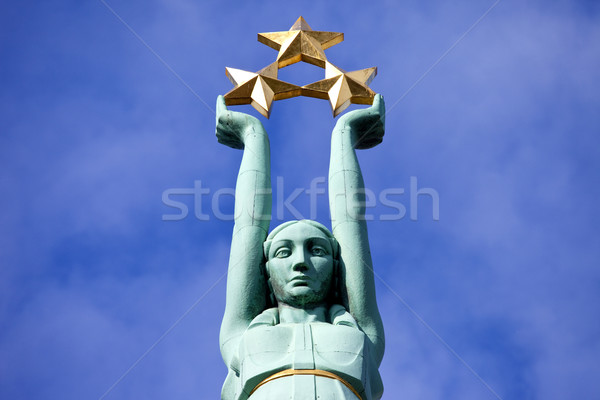 The Freedom Monument in Riga Stock photo © chrisdorney