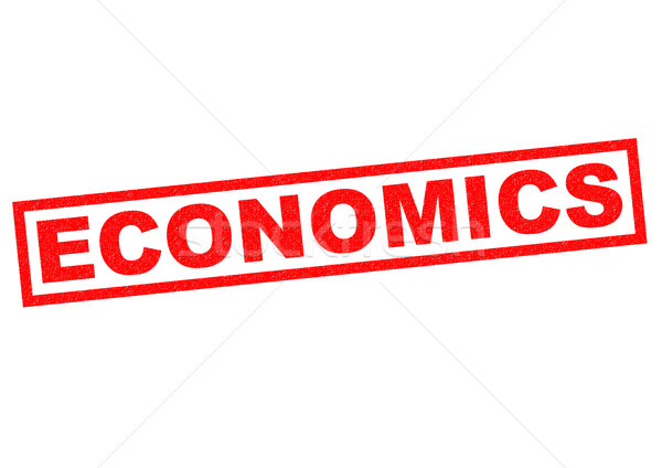 Ekonomika czerwony biały finansów gospodarki Zdjęcia stock © chrisdorney