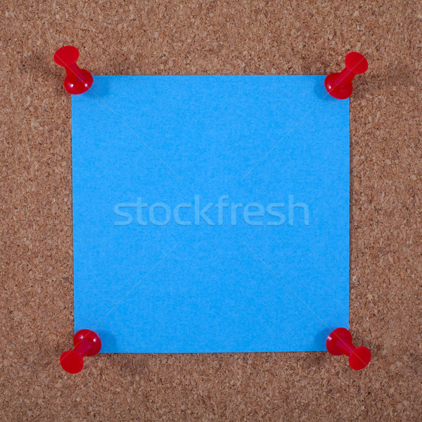 Blank Note Paper Pinned to a Noticeboard Stock photo © chrisdorney