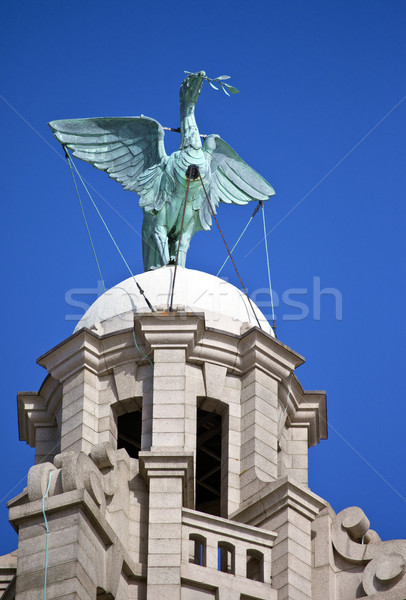 Liver Bird Perched on the Royal Liver Building Stock photo © chrisdorney