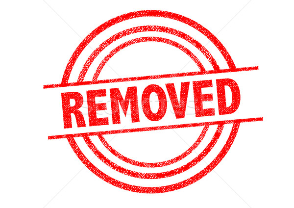 Stock photo: REMOVED Rubber Stamp