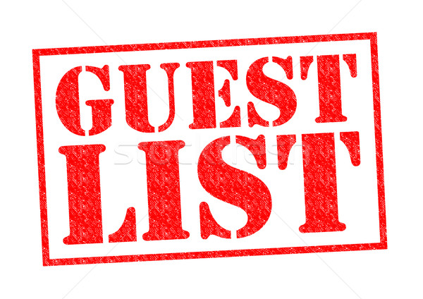 GUEST LIST Stock photo © chrisdorney