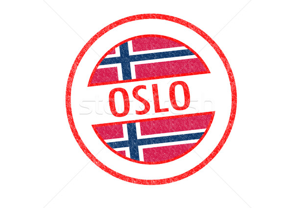 Oslo biały wakacje przycisk paszport Zdjęcia stock © chrisdorney