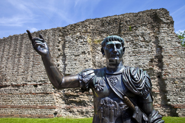 Statue roman Kaiser London Wand erste Stock foto © chrisdorney