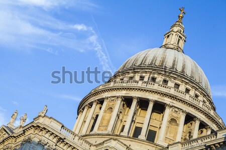 St. Pauls Cathedral and Statue of Saint Paul in London Stock photo © chrisdorney