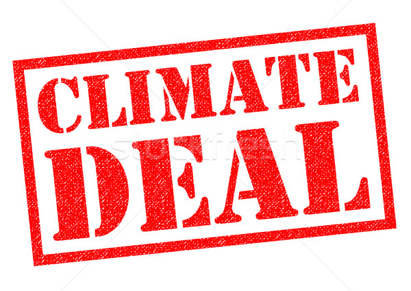 Iklim anlaşma kırmızı beyaz imzalamak Stok fotoğraf © chrisdorney