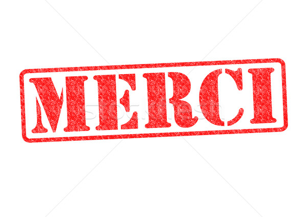 MERCI Rubber Stamp Stock photo © chrisdorney