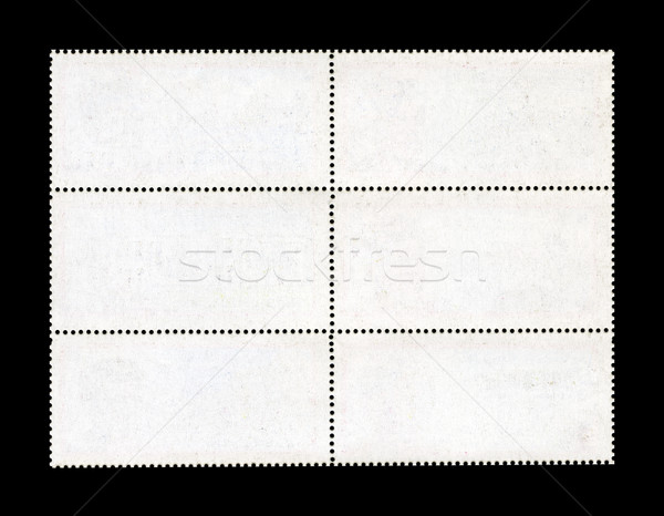 Briefmarke Blatt isoliert schwarz Mail Kommunikation Stock foto © chrisdorney
