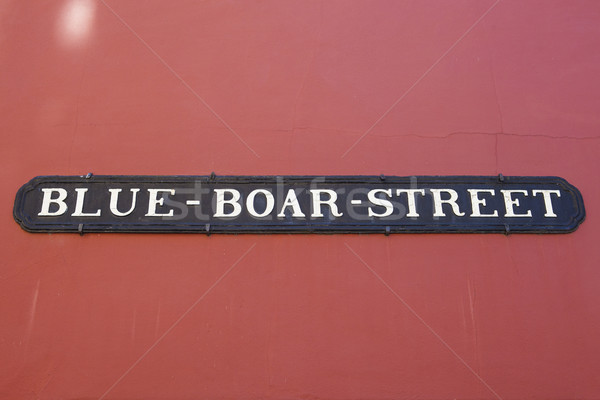 Blue Boar Street in Oxford Stock photo © chrisdorney