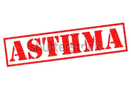 Asztma piros pecsét fehér egészség szennyezés Stock fotó © chrisdorney