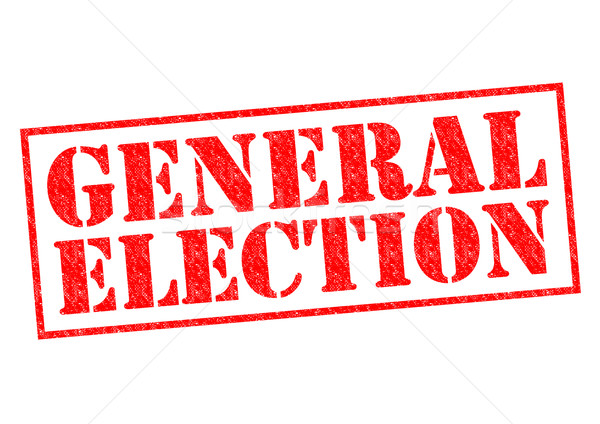 Général élection rouge blanche signe Photo stock © chrisdorney