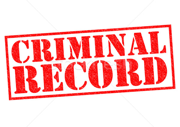 Bűnöző lemez piros pecsét fehér törvény Stock fotó © chrisdorney