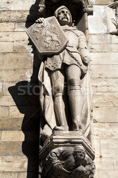 Sculpture on Brussels City Hall in Grand Place Stock photo © chrisdorney