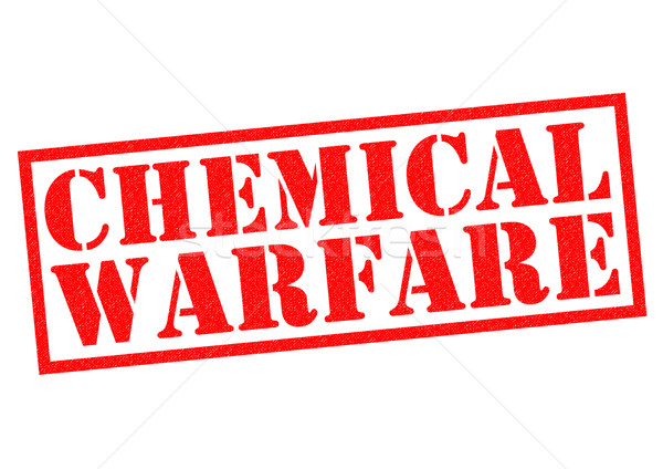 Chemische oorlogvoering Rood witte strijd Stockfoto © chrisdorney